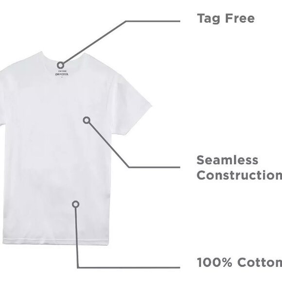 STAFFORD Men's 4 Pack Heavy Weight Crews NIP Size 2XLT - Picture 3 of 5